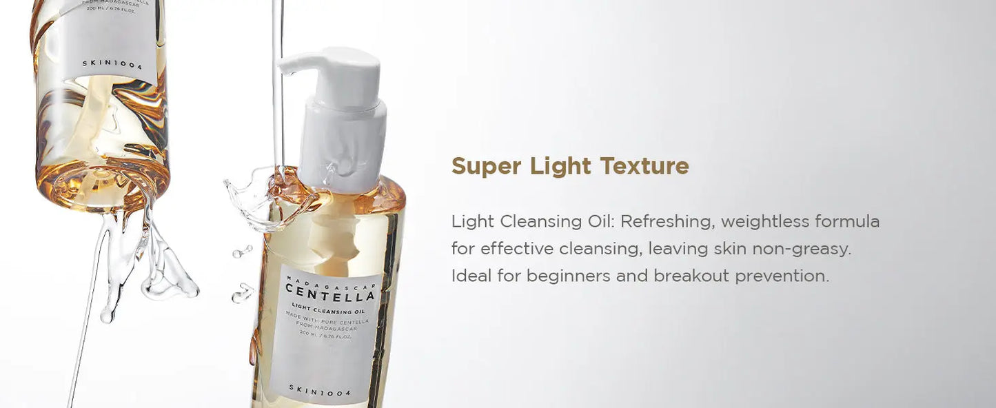 SKIN1004 Madagascar Centella Light Cleansing Oil 6.76 fl.oz, 200ml Skin1004