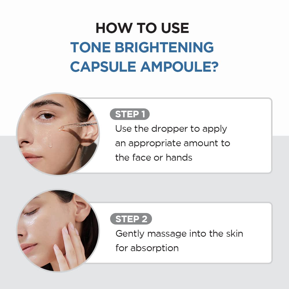 How to use SKIN1004 Madagascar Tone Brightening Capsule Ampoule: apply with dropper and massage for absorption.